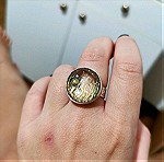  Ασημένιο δαχτυλίδι 925 με γλυπτογραφια