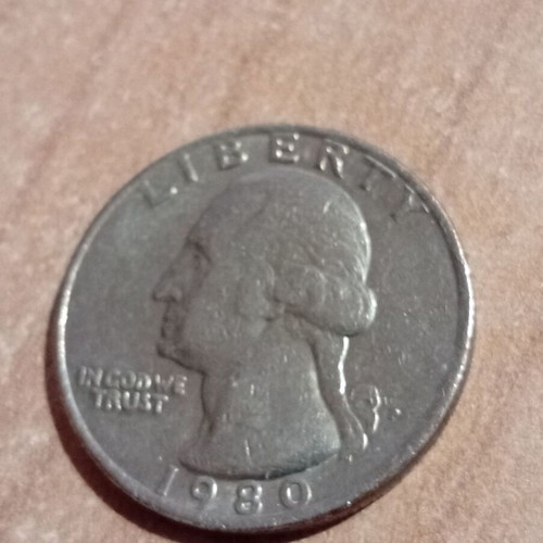 Quarter dollar 1980 new
