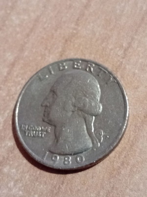 Quarter dollar 1980 new