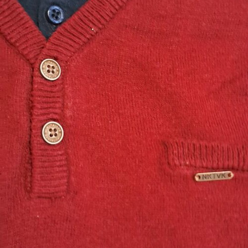 Benetton shirts pack of 3 like new, size M, blue and red