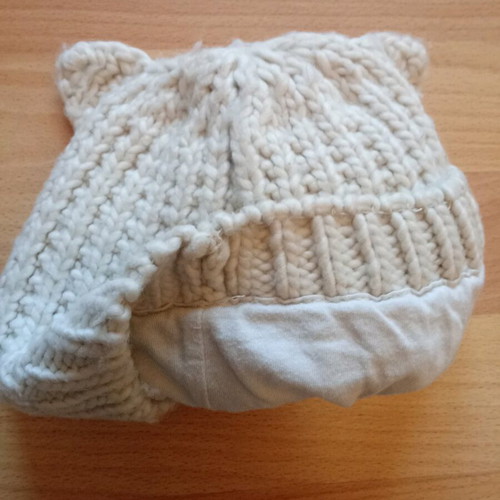 Baby set hat and scarf Zara used, beige