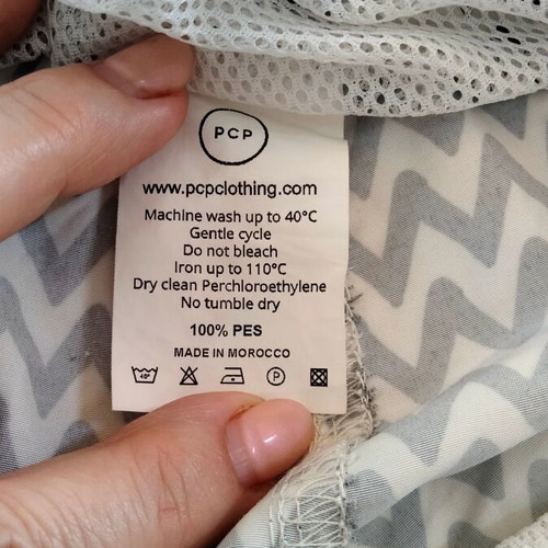 PCP Clothing men's swim shorts size L like new, black and white
