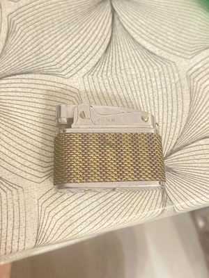 Crown petrol lighter like new with metal case