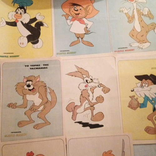 Bugs Bunny Collectible Posters used, pack of 53 from 1970s magazine