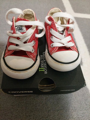 All Star baby shoes unisex red color size 22 like new