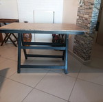 Handmade table new, solid fir wood
