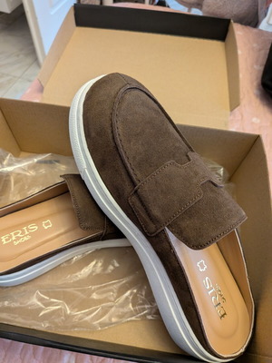 Eris Shoes Antigoni mules καινούργια, καφέ, νούμερο 39, χειροποίητα δερμάτινα