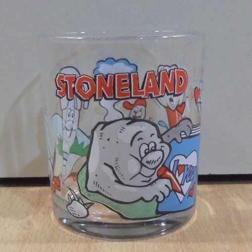 Nutella Stoneland old collectible glass used