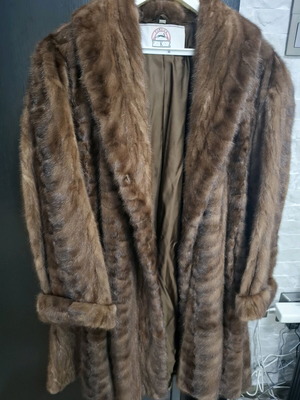Αυθεντική γούνα Mink PKZ Furs vintage πολυτελείας, μέγεθος 44, σαν καινούργιο
