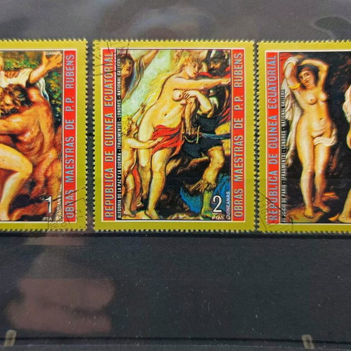 Lotto of 10 foreign miniature stamp series new
