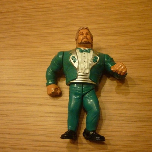 Million Dollar Man green suit figure WWF Hasbro giants of the cat
