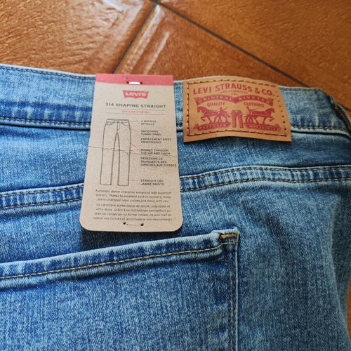 Levi's jeans curve pants new, blue, size XXXL