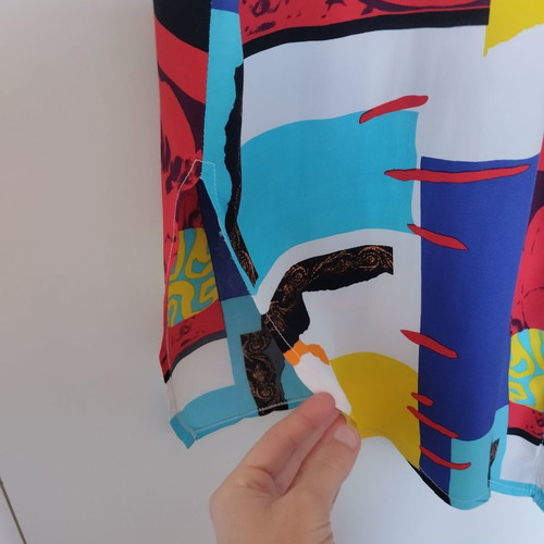 Lisa Lelou women's shirt with colorful patterns like new, L XL