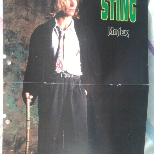 Kylie Minogue & Sting poster used with signs of wear