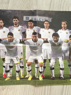 AEK Athens 2013-2014 collector's poster used