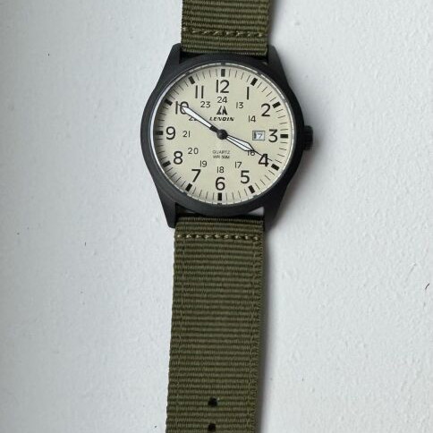 LN LENQIN Men's Military Watch New, 30M Waterproof, Nylon Band
