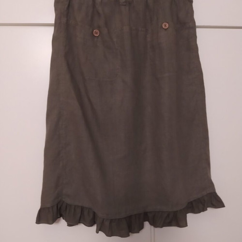 Lussile midi skirt in olive color like new