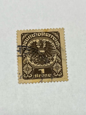 Austria Stamp Double-Headed Eagle Emblem 1920 like new