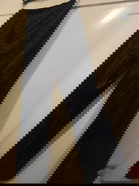 παντελόνι velvet , stretch με καμπάνα