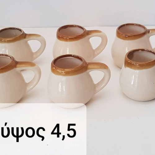 Handmade decorative cups used