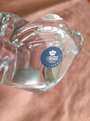 Κηροπήγιο κρυστάλλινο Royal Copenhagen Crystal σαν καινούργιο