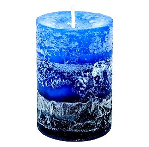 Κερί Κολώνα Aρωματικό Μπλε Ocean
