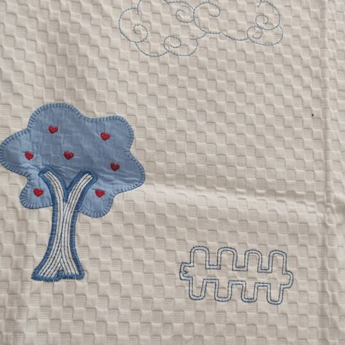 Quilted blanket for boy new, handmade, baby or child