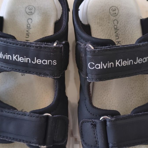 Calvin Klein sandals size 31 used, black and white
