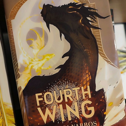Fourth Wing book dust cover new for hardback edition