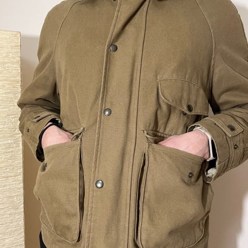 Zara military jacket like new, size L, beige