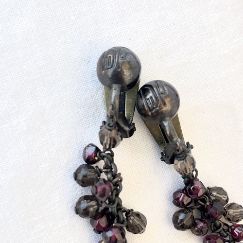 Vintage Donatella Pellini Jewelry Set like new, necklace and clip-on earrings