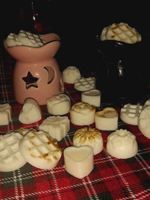 Wax melts from soy vegetable wax, 12 pieces, handmade