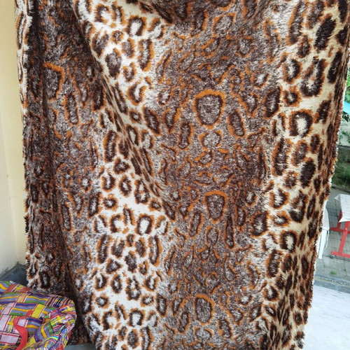 Furry tiger and jaguar bed covers and pillowcases set used