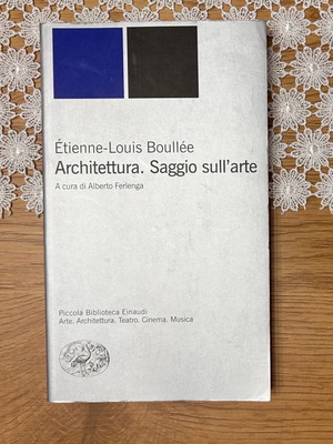 Architettura. Saggio sull’arte book like new, Italian