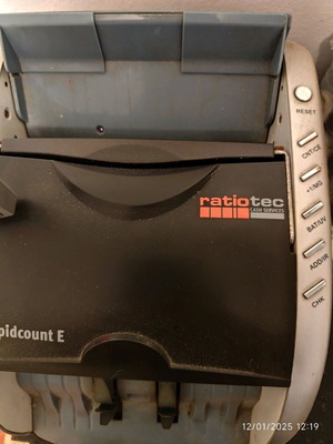 Ratiotec banknote counter used, model rapidcount E