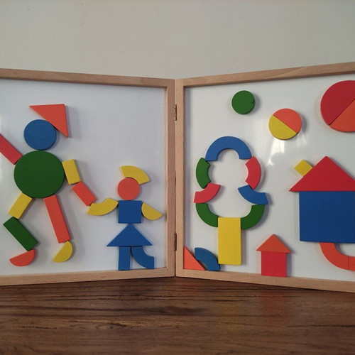 Djeco Geoforme Magnetic Construction Toy like new