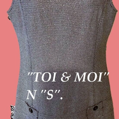 Toi&Moi dress new, size S, gray with silver thread
