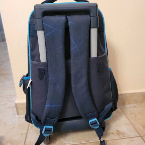 Spider-Man school bag used with wheels