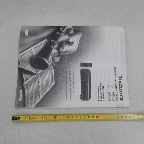 Technics SU-V500 & SU-V300 amplifier manual, French