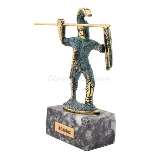 Bronze decorative statue Leonidas King of Sparta new 13 cm