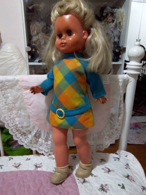 Κούκλα vintage μεταχειρισμένη, 45cm, ομιλούσα, από Αυστρία