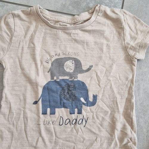 Short-sleeve baby t-shirt used, size 12-18 months