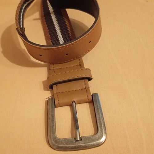 Children's belt like new, beige and brown, size 90