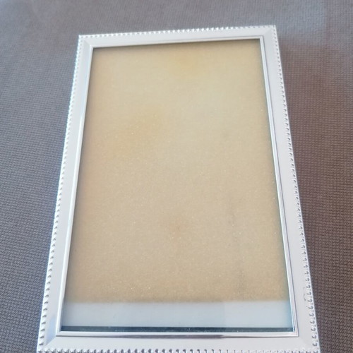Silver photo frame like new