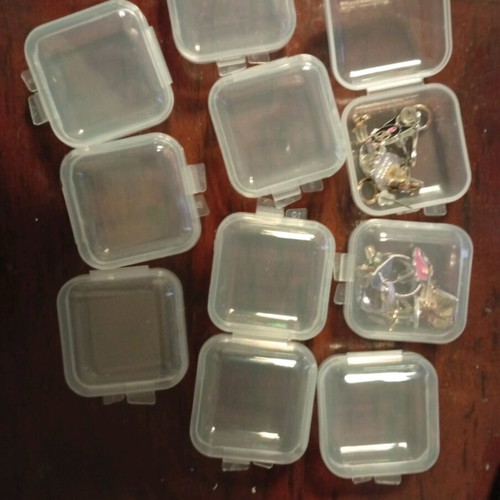 Storage boxes new, pack of 20, 3.5x3.5x1.8 cm