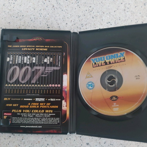 James Bond DVD collection with Sean Connery used, 6 films with English subtitles