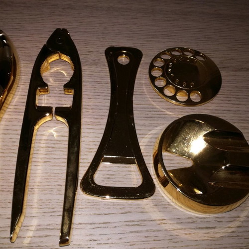 Gold-plated kitchen set new, 31 pieces, German