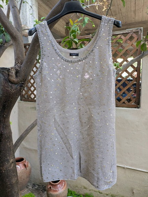 Mesh shirt like new, gray, size M