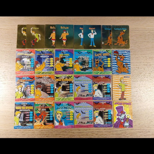 Scooby Doo cards used