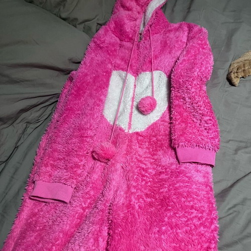 Pink panda onesie pajama like new, very soft fabric